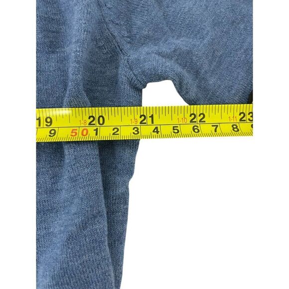 Massimo Dutti Mens Sweater Large L Pullover Blue Wool Round Neck 0983/328 NWT - Picture 9 of 11